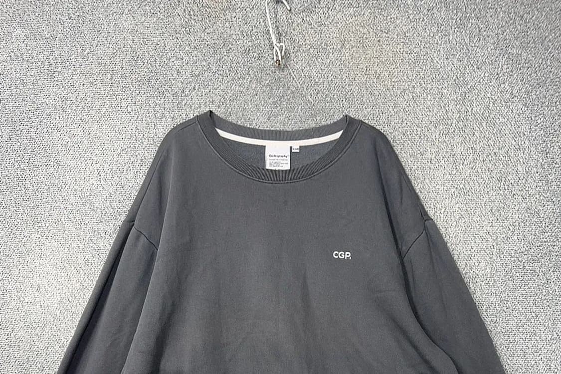 코드그라피 그레이 로고 스웻셔츠 맨투맨 L 상품이미지3