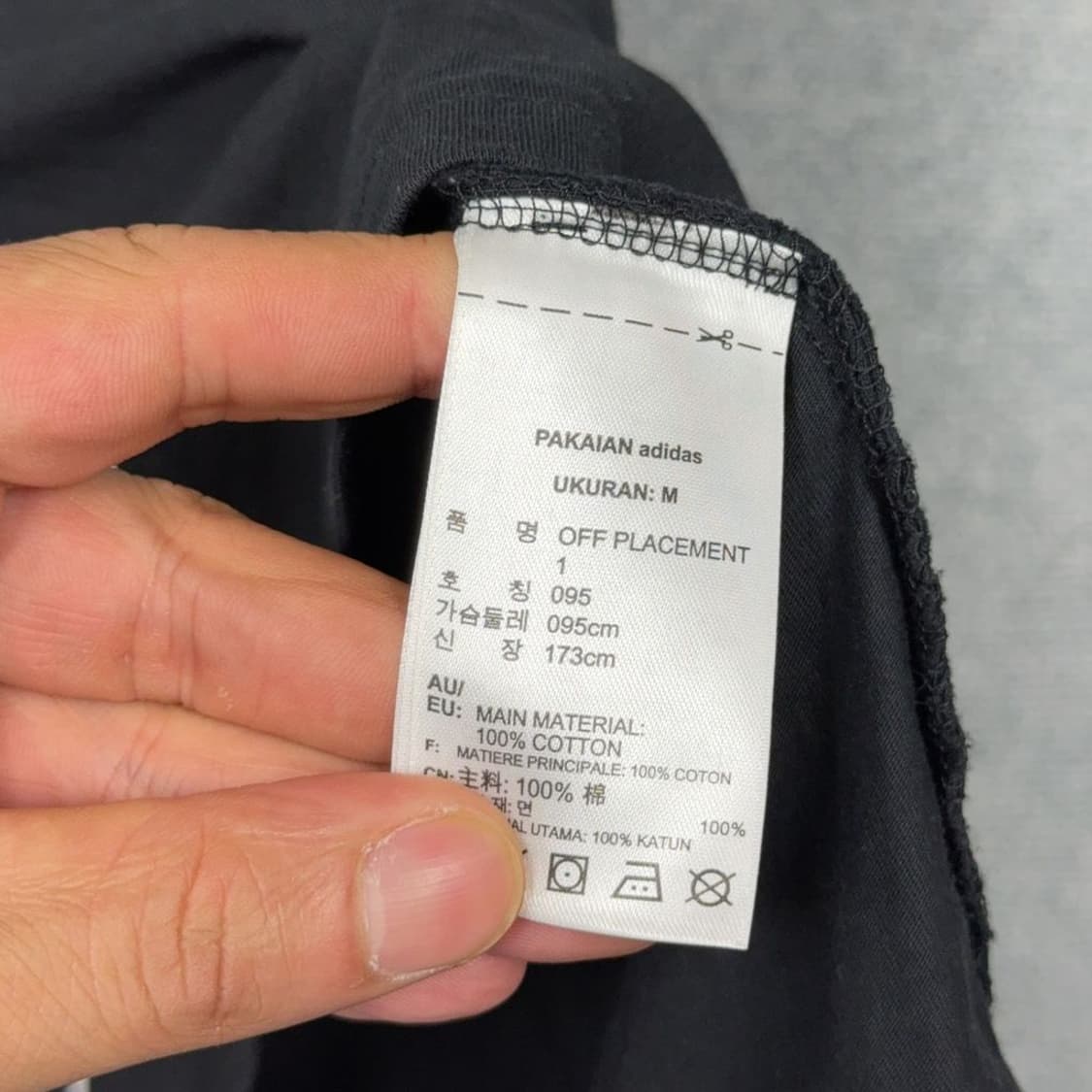아디다스 오리지날 프린팅 블랙 반팔 티 M 상품이미지6
