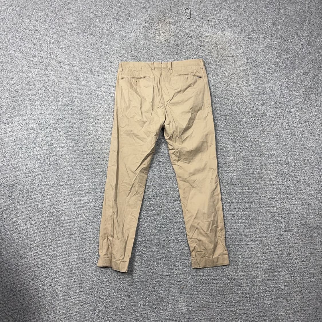 폴로 슬림핏 남성 캐주얼 베이지 면바지 30 32 상품이미지2