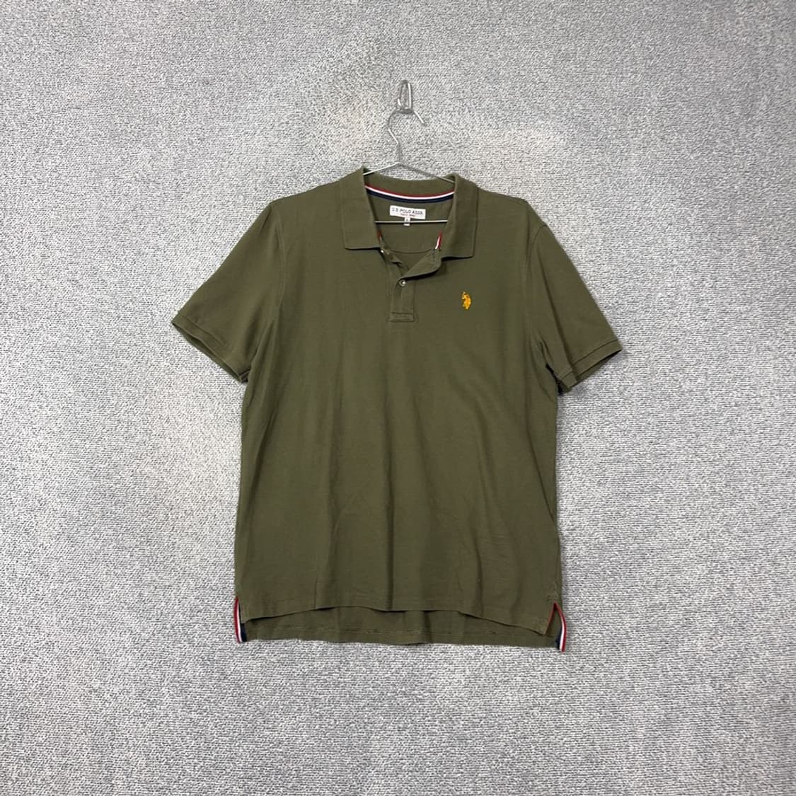 폴로아쎈 카키 로고 반팔 카라티 XL 상품이미지1