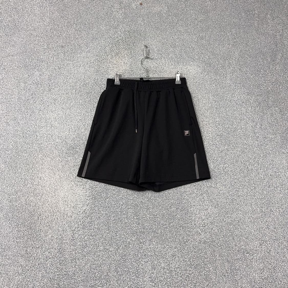 휠라 블랙 로고 기능성 반바지 90 상품이미지1