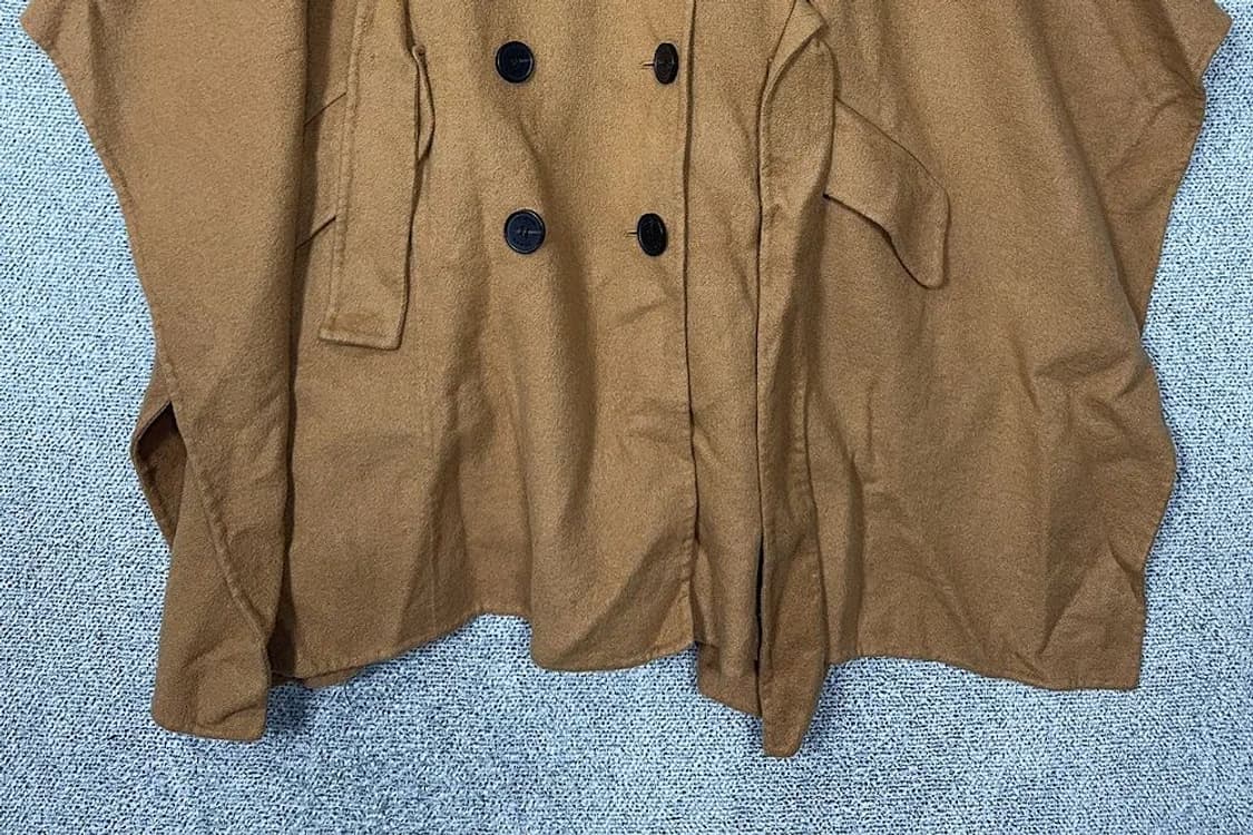 코치 카멜 버튼 클래식 망토 오버핏 코트 M/L 상품이미지4