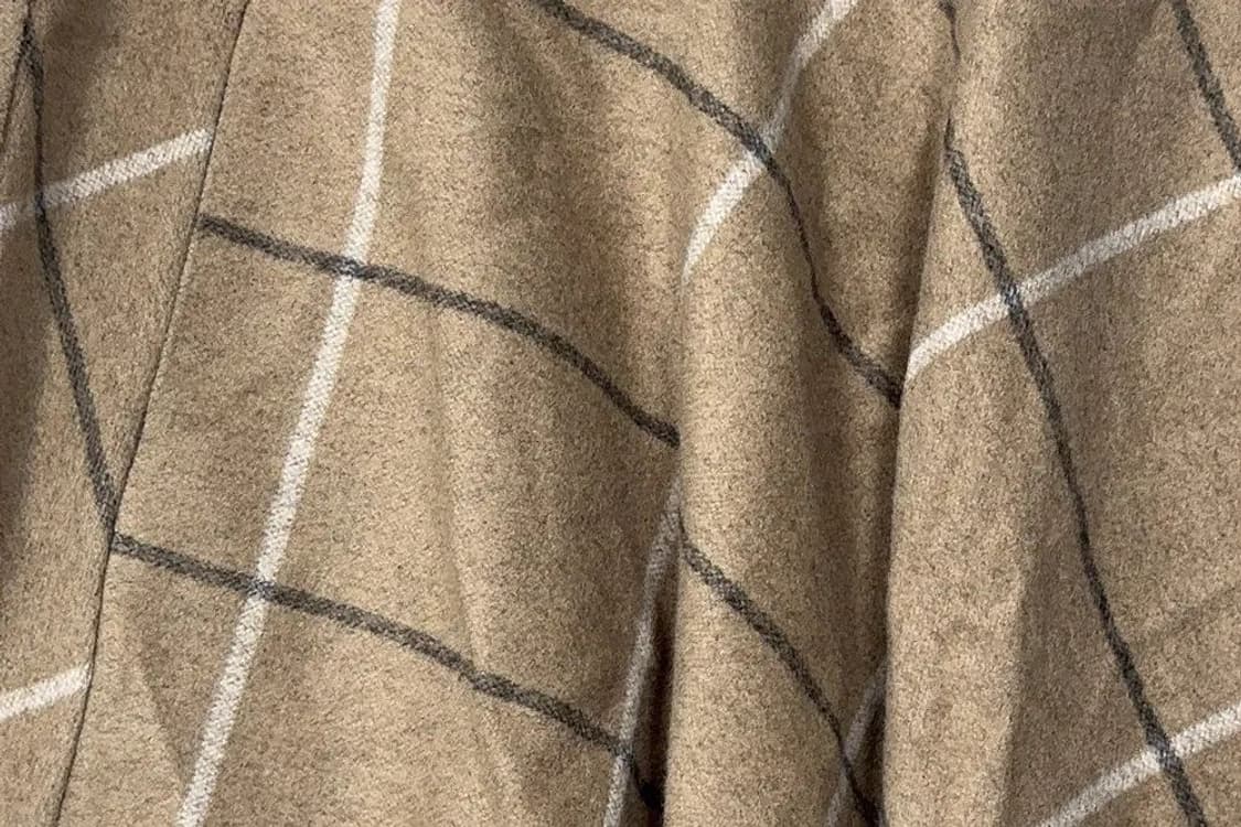 자라 체크 베이지 스커트 M 상품이미지7