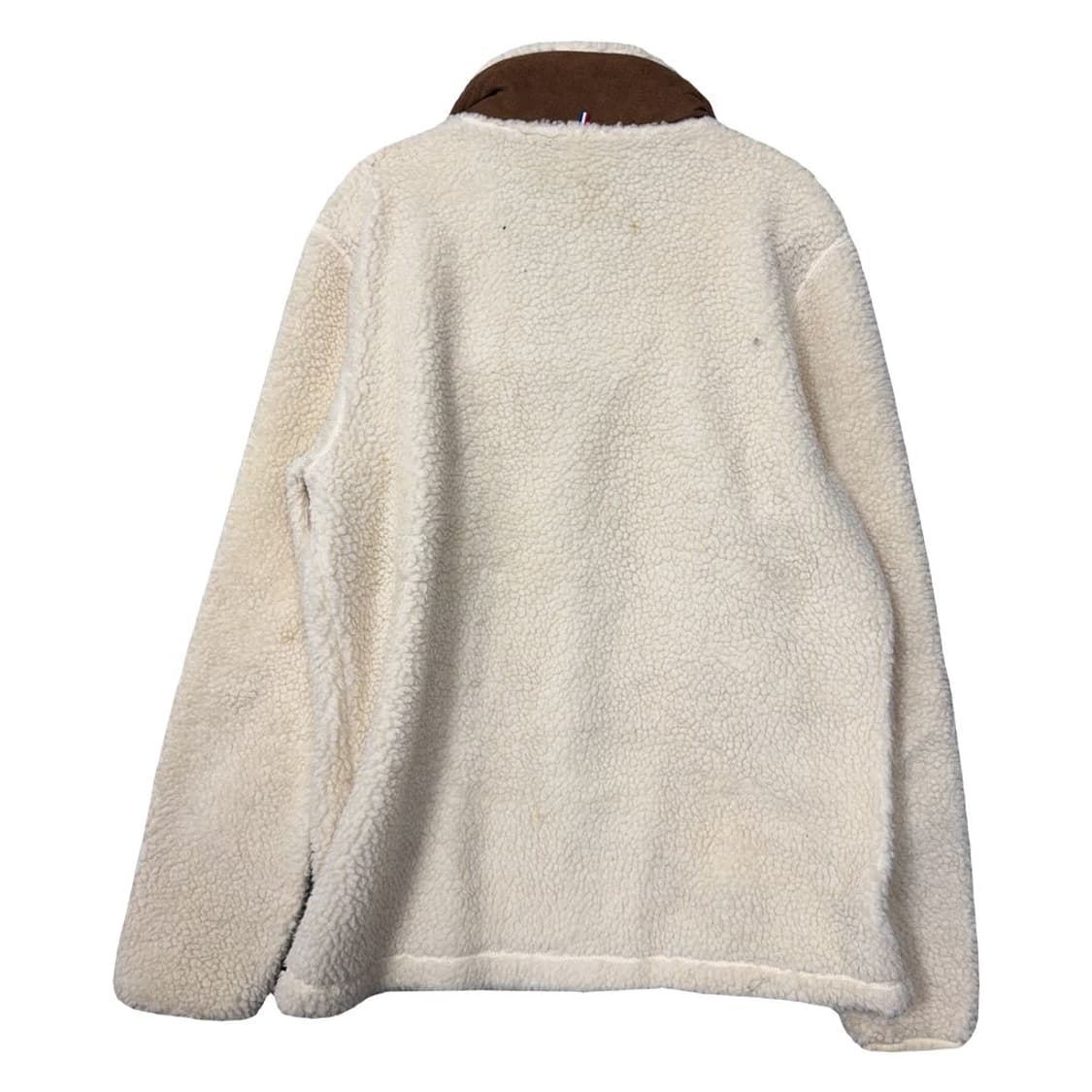 밀레 크림 로고 양털 뽀글이 후리스 100 상품이미지2