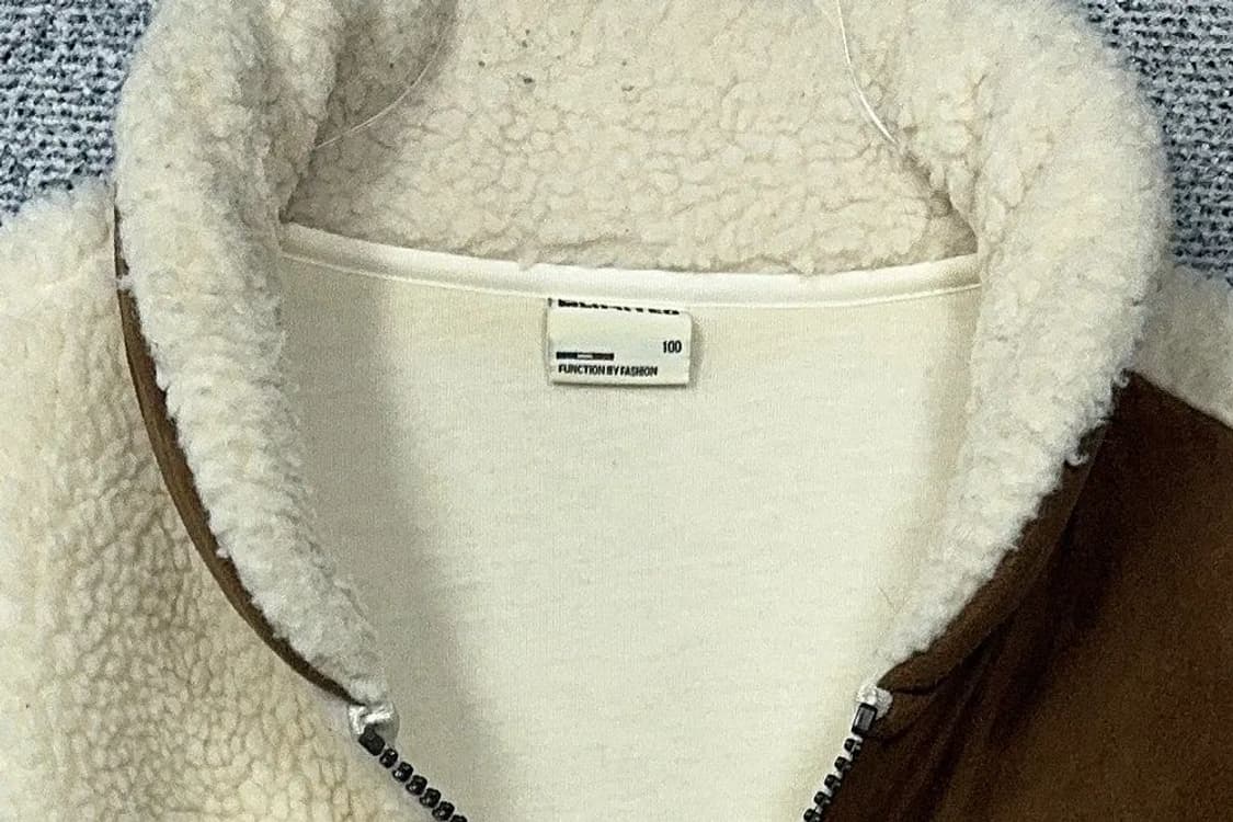 밀레 크림 로고 양털 뽀글이 후리스 100 상품이미지5