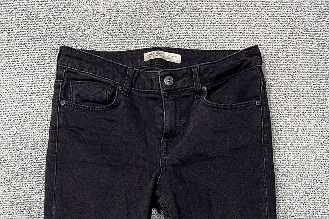 자라 블랙 부츠컷 데님팬츠 24 상품이미지3