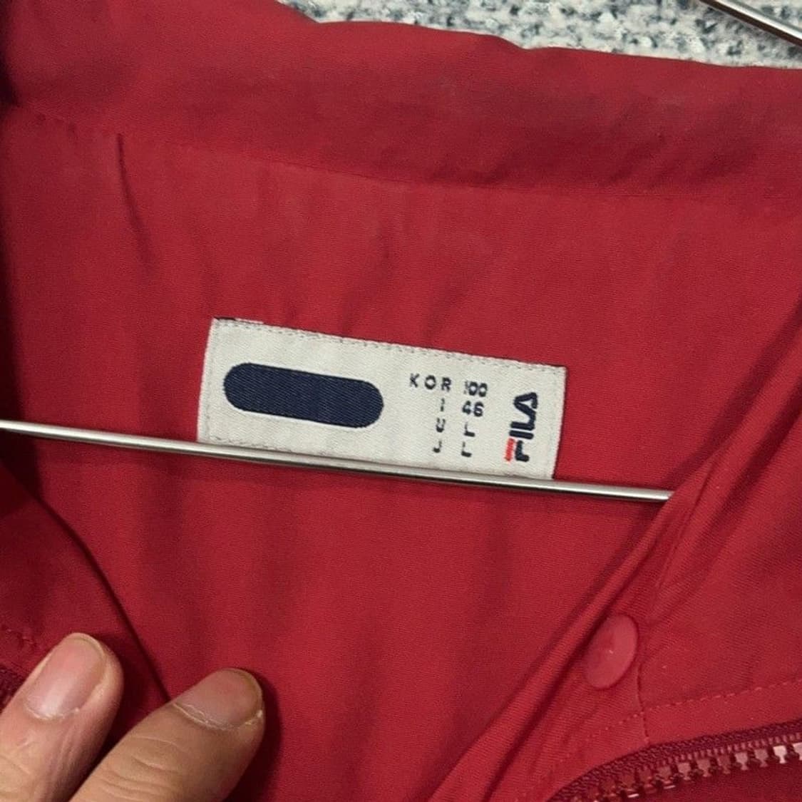 휠라 레드 기능성 바람막이 점퍼 95 상품이미지4