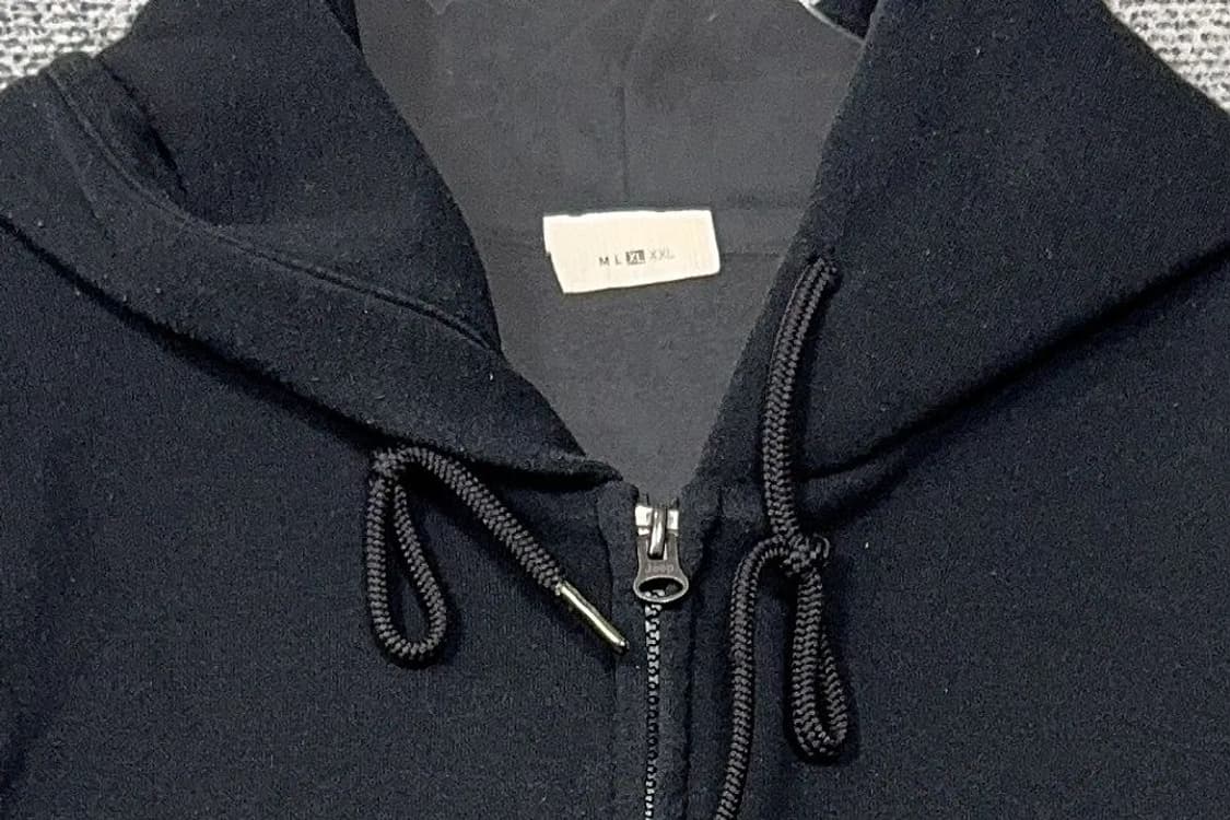 지프 블랙 스펠 로고 오버핏 후드 집업 XL 상품이미지5