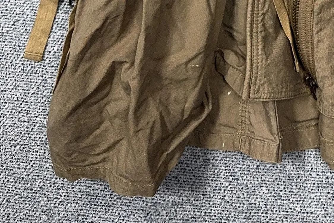 빈티지 테크웨어 카키 피쉬테일 여성 야상 코트 S 상품이미지6