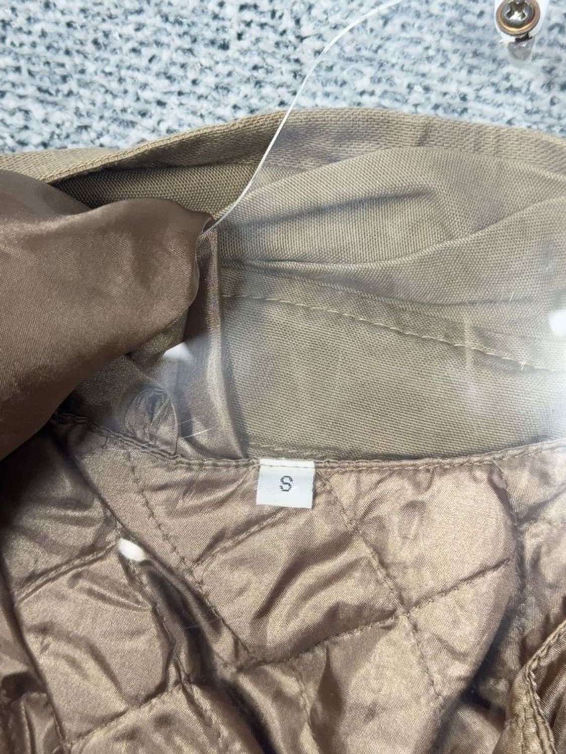 빈티지 테크웨어 카키 피쉬테일 여성 야상 코트 S 상품이미지7