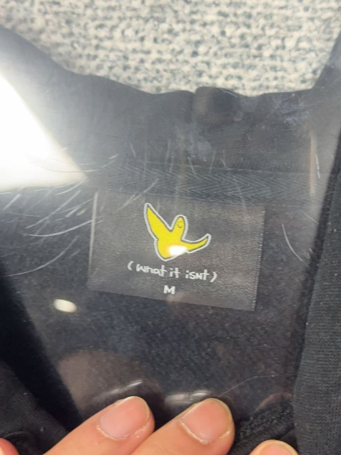 왓잇이즌 블랙 로고 후드티 M 상품이미지8