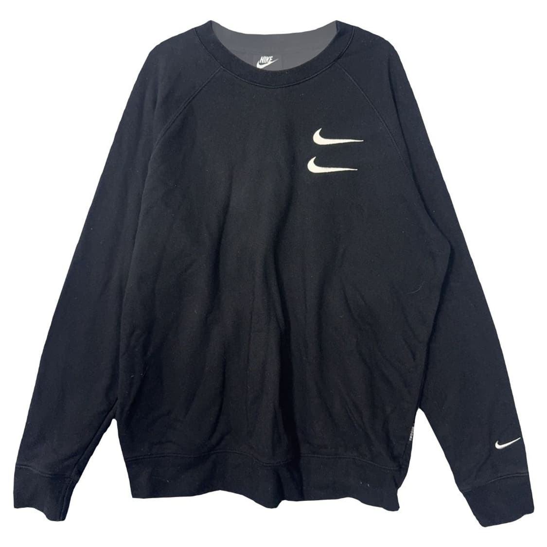 나이키 블랙 더블 스우시 맨투맨 L 상품이미지1