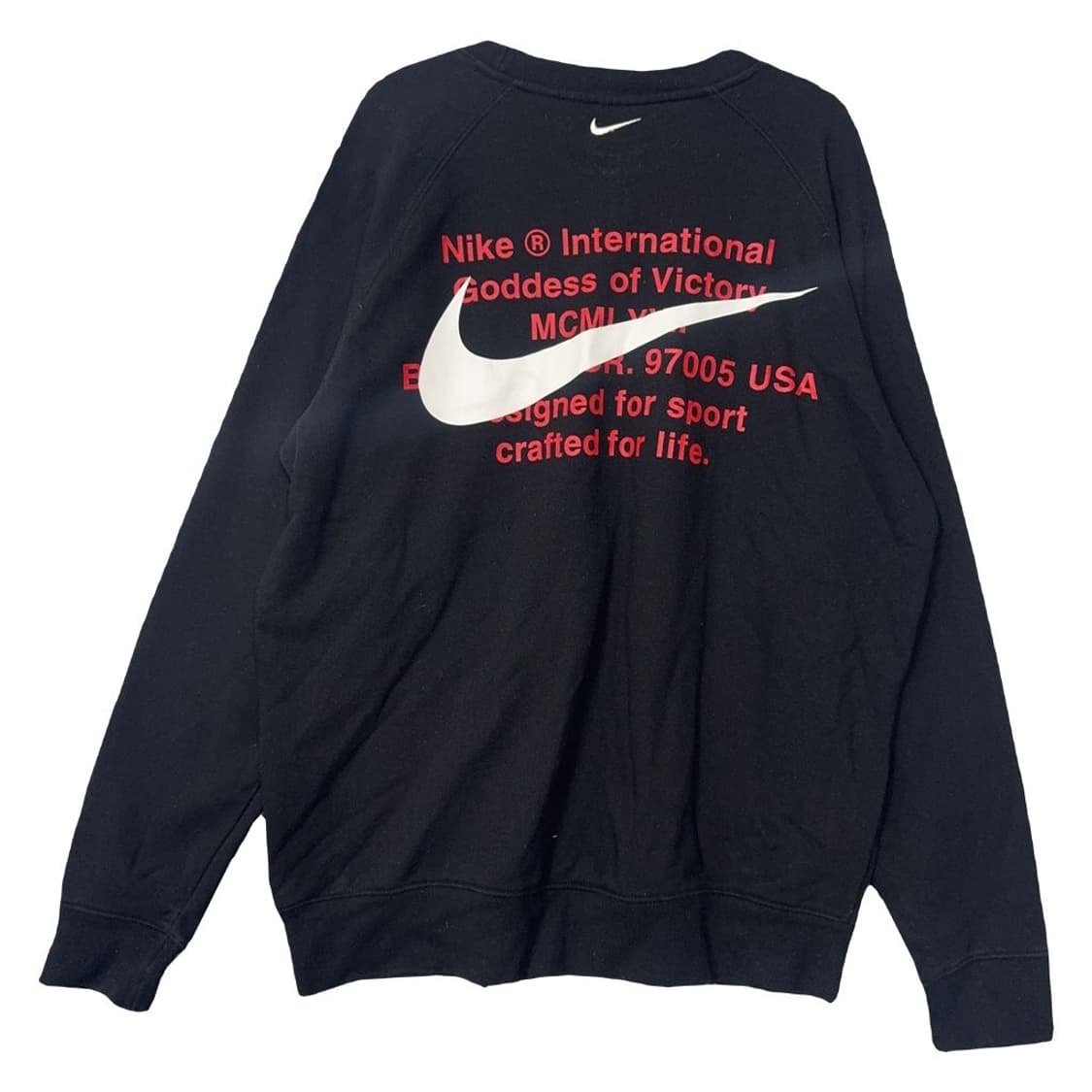 나이키 블랙 더블 스우시 맨투맨 L 상품이미지2