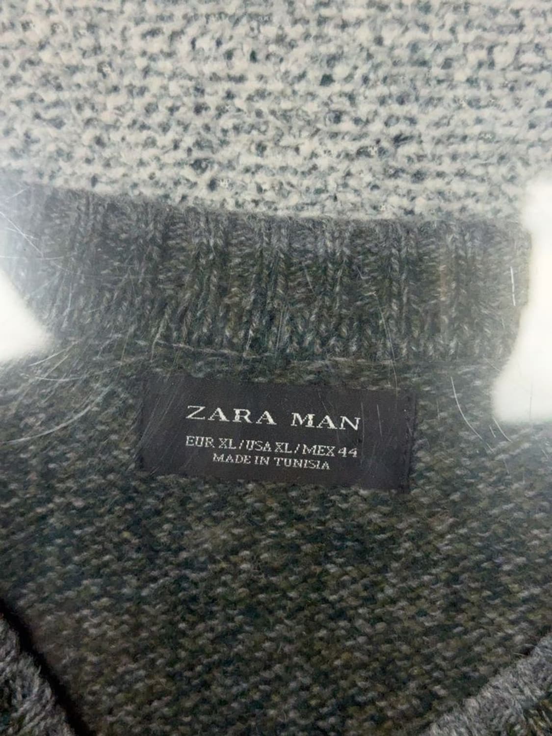 자라 그레이 울 니트 EUR XL/USA XL/MEX 44 상품이미지7