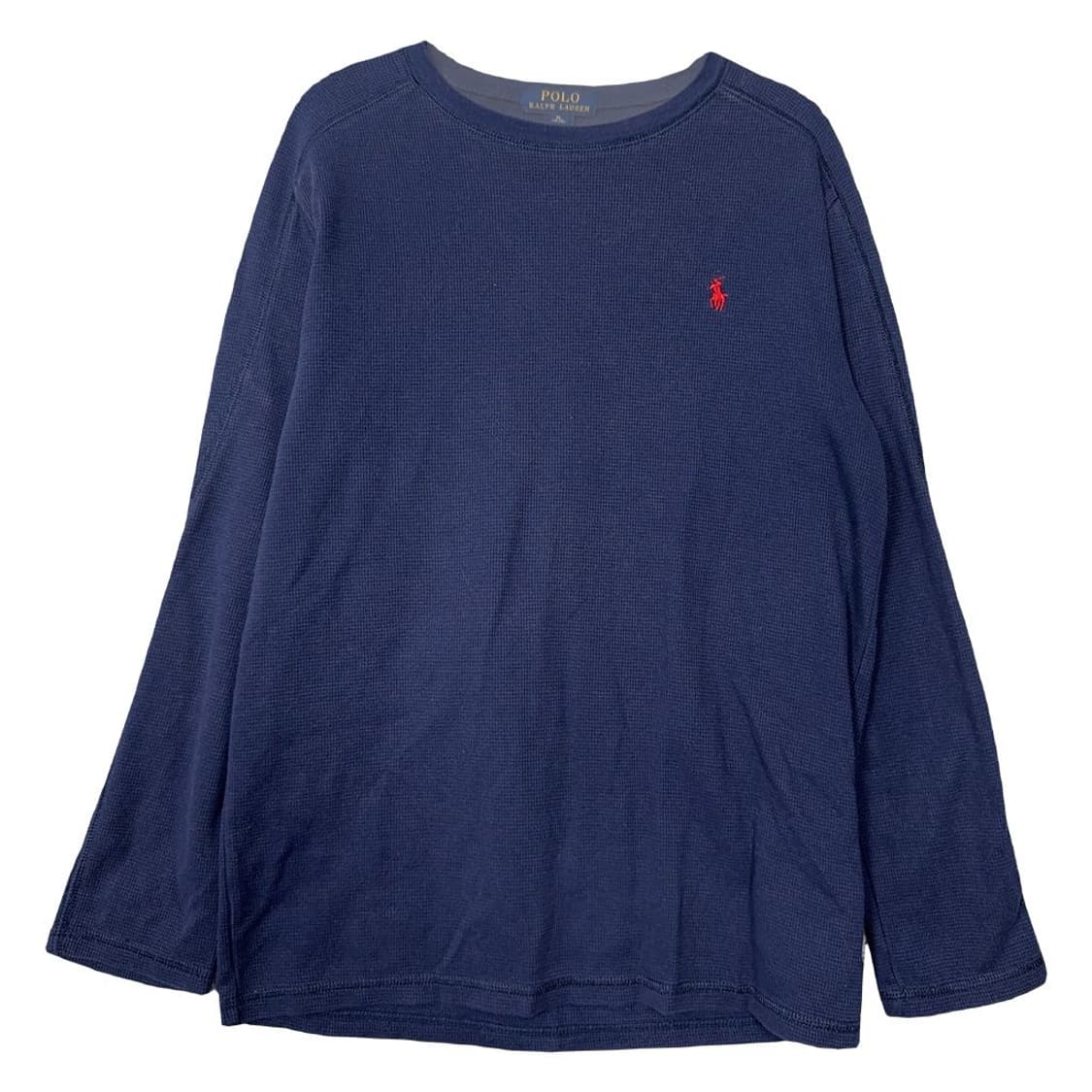 폴로 랄프로렌 로고 슬리브 네이비 긴팔티 L 상품이미지1