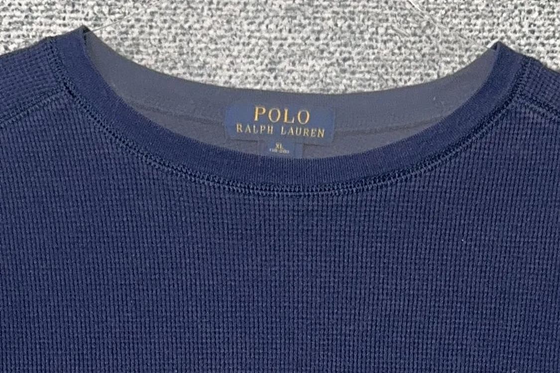 폴로 랄프로렌 로고 슬리브 네이비 긴팔티 L 상품이미지5