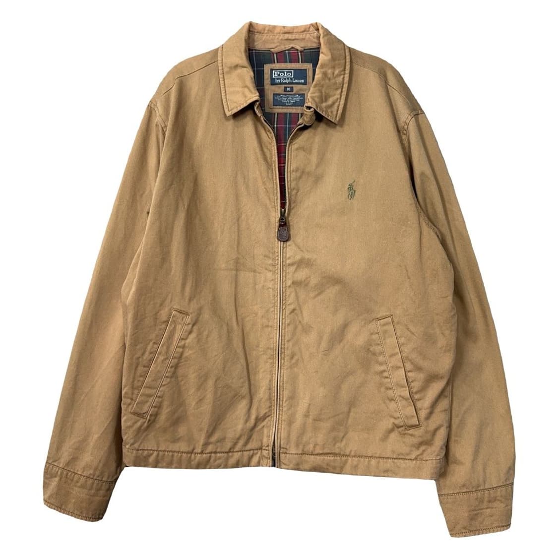 폴로 랄프로렌 로고 베이지 블루종 해링턴 자켓 M 상품이미지1