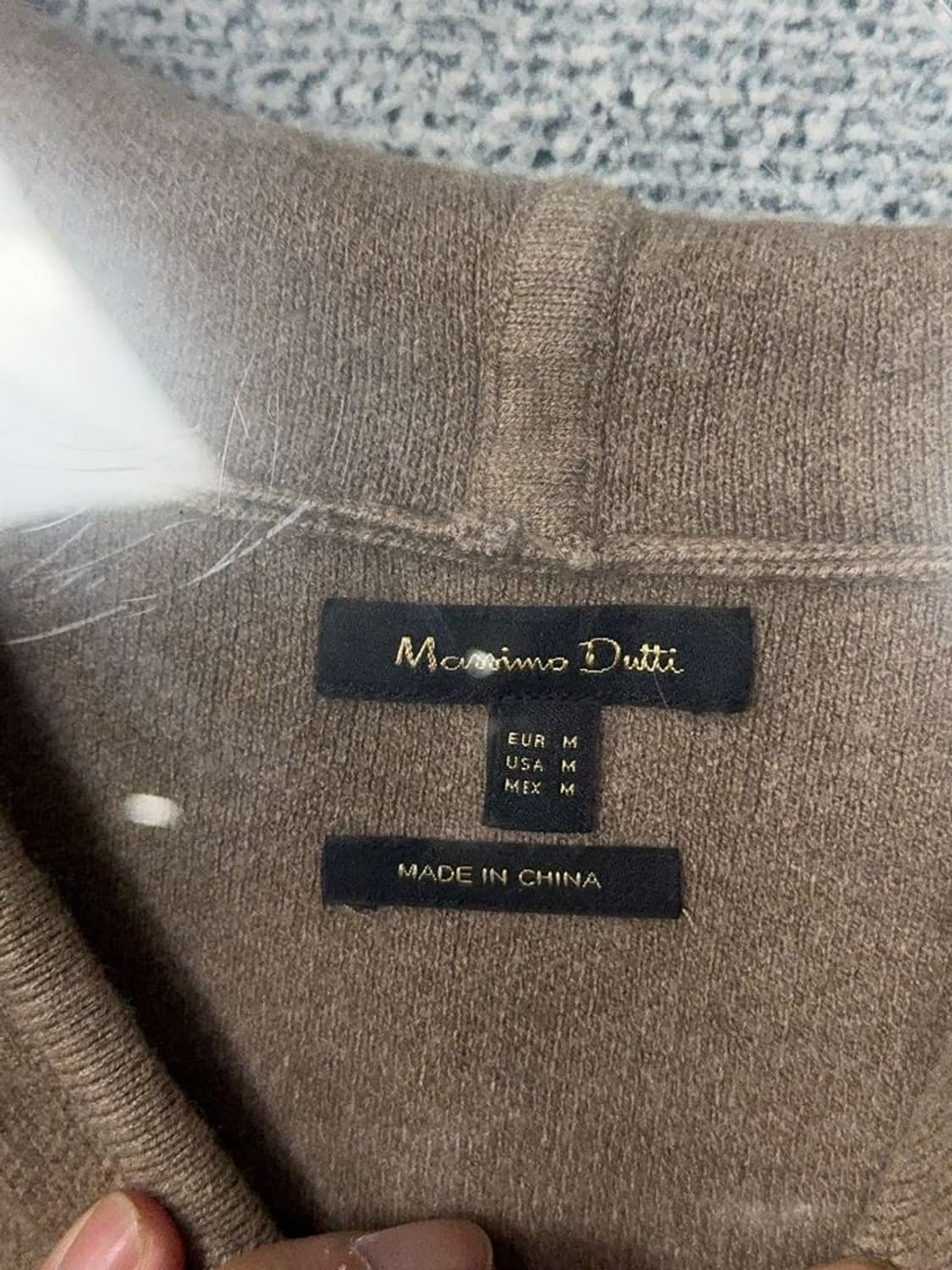 마시모두띠 브라운 니트 후드티 M 상품이미지8