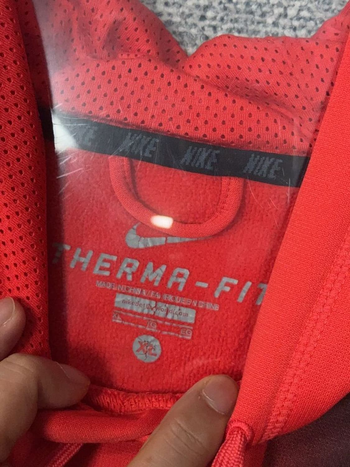 나이키 레드 빈티지 프린팅 후드티 XL 상품이미지7