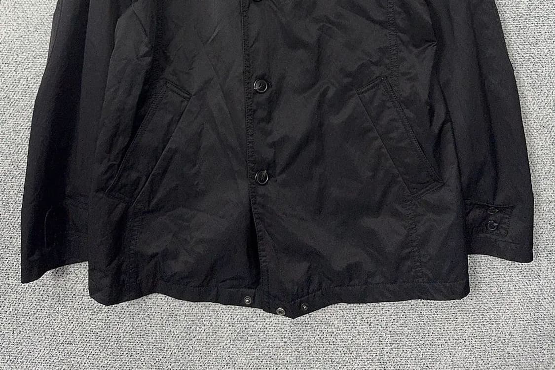 지이크 블랙 버튼 남성 클래식 나일론 코트 M 상품이미지4