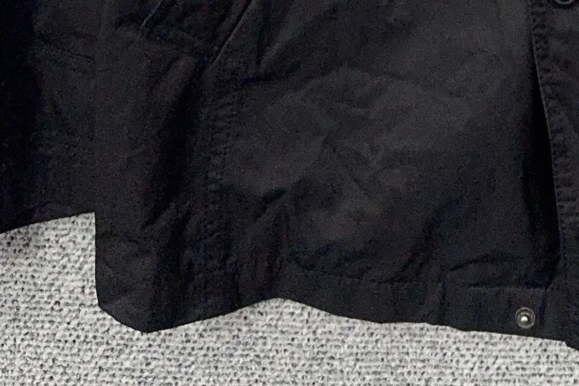 지이크 블랙 버튼 남성 클래식 나일론 코트 M 상품이미지6