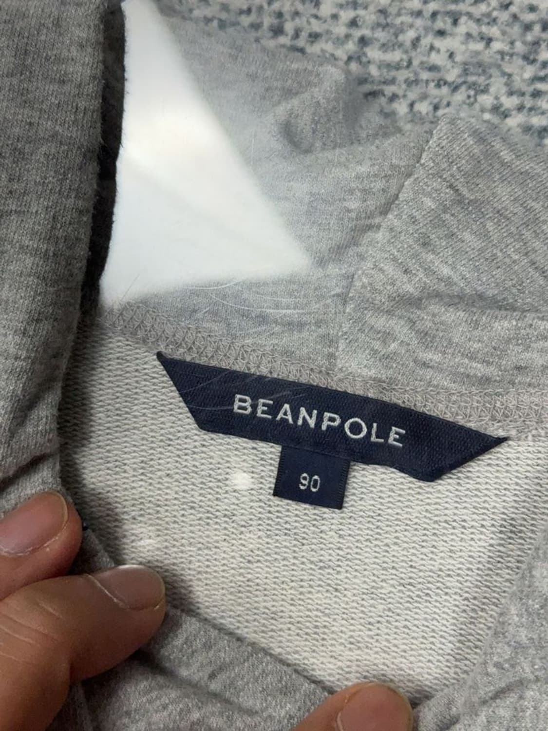 빈폴 도트 라이트 그레이 후드티 90 상품이미지7