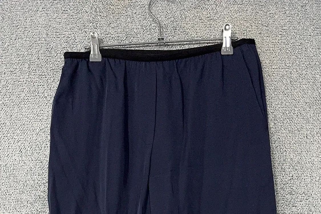 띠어리 실크 100% 네이비 와이드 슬랙스 6 상품이미지3