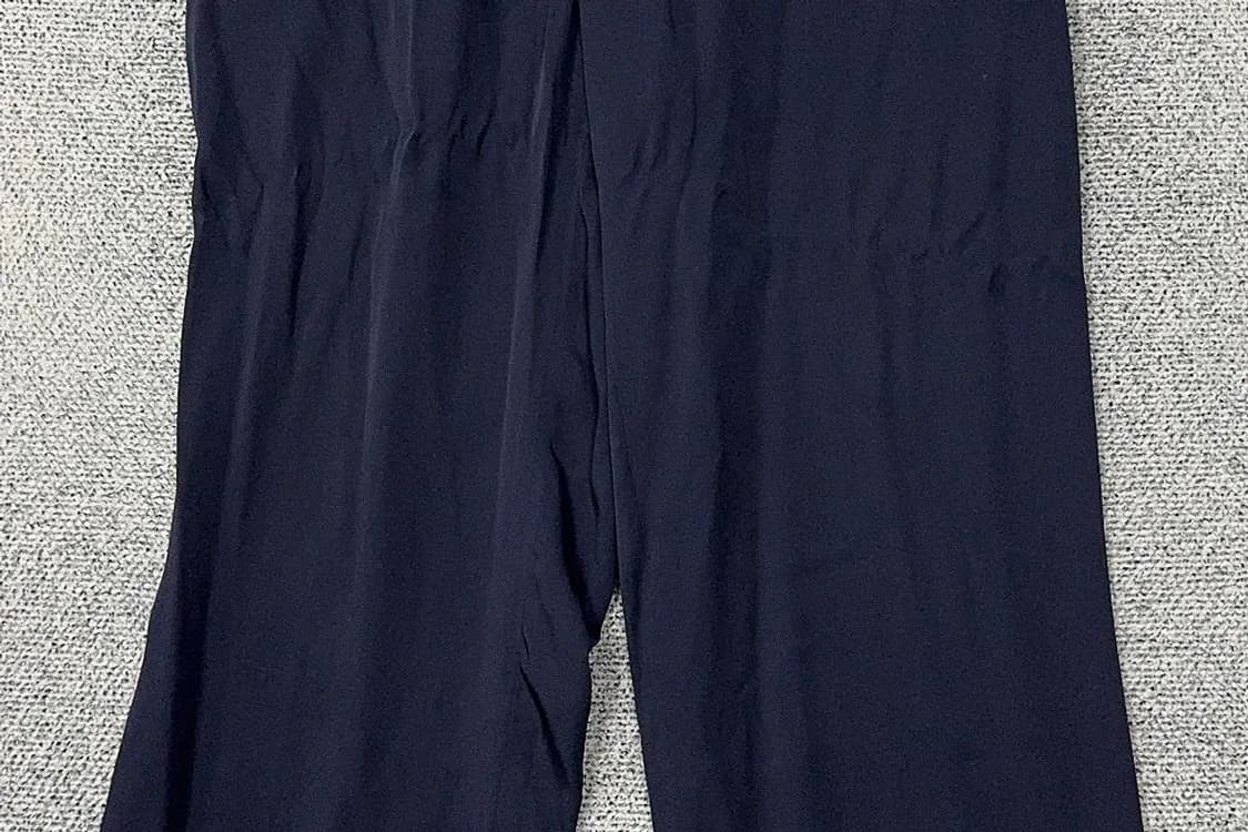 띠어리 실크 100% 네이비 와이드 슬랙스 6 상품이미지4
