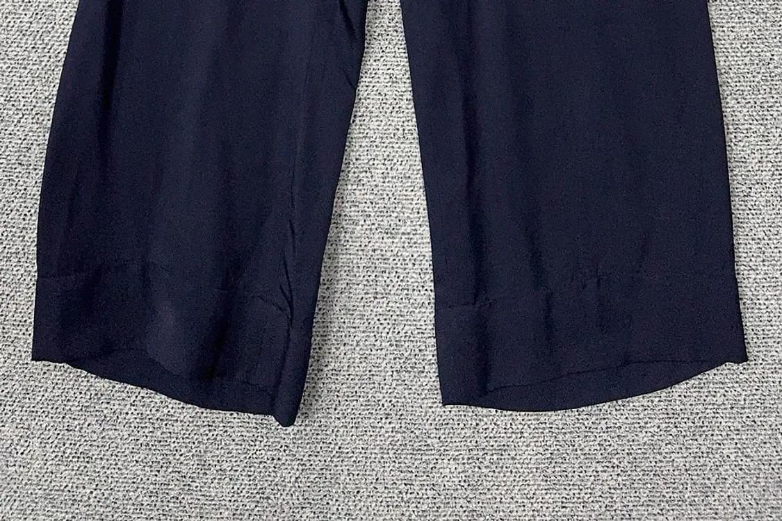 띠어리 실크 100% 네이비 와이드 슬랙스 6 상품이미지5