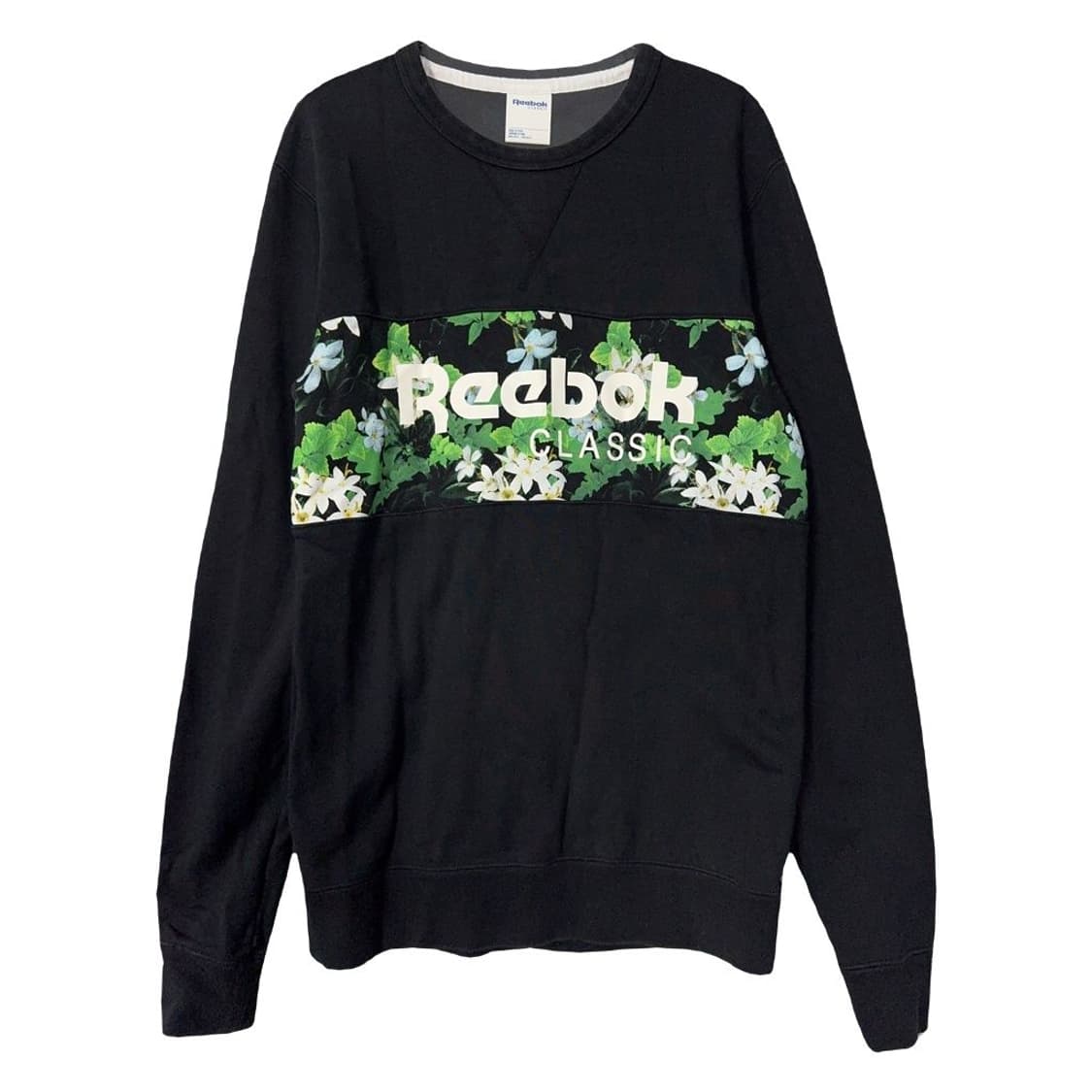 리복 프린팅 블랙 맨투맨 095 상품이미지1