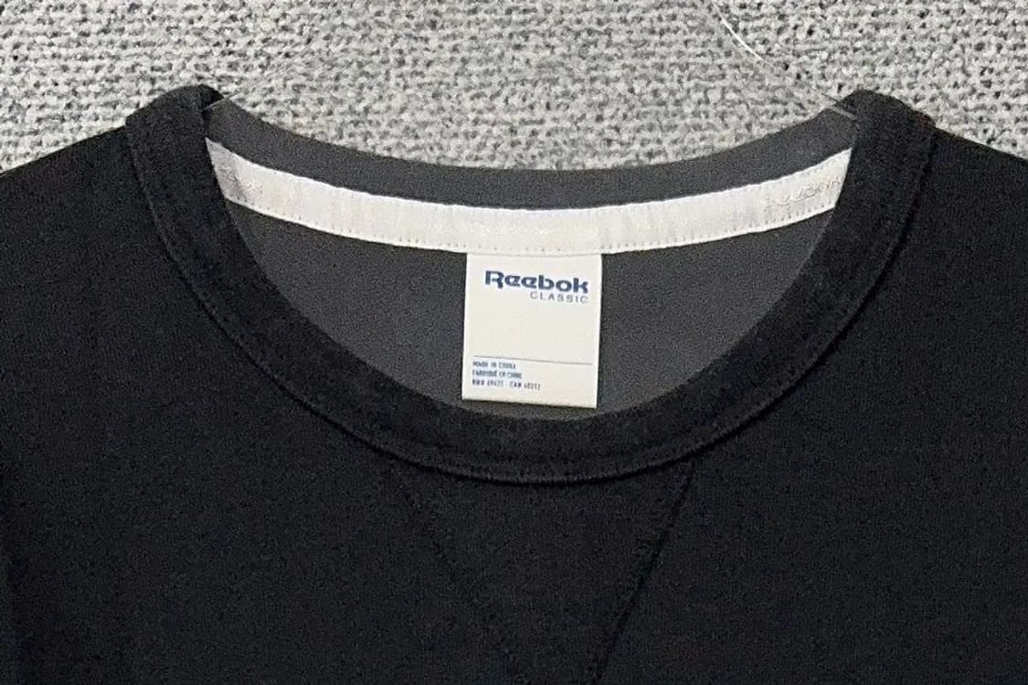 리복 프린팅 블랙 맨투맨 095 상품이미지5