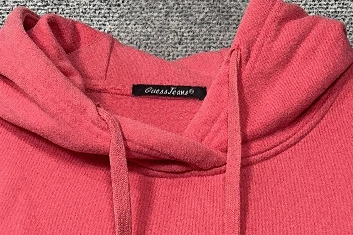 게스 스펠 로고 코랄 후드티 S 상품이미지5