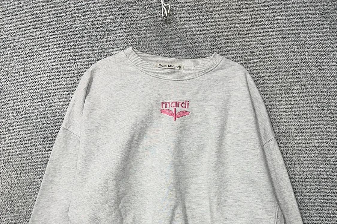 마르디 메르크디 프린팅 라이트 그레이 맨투맨 FREE 상품이미지3