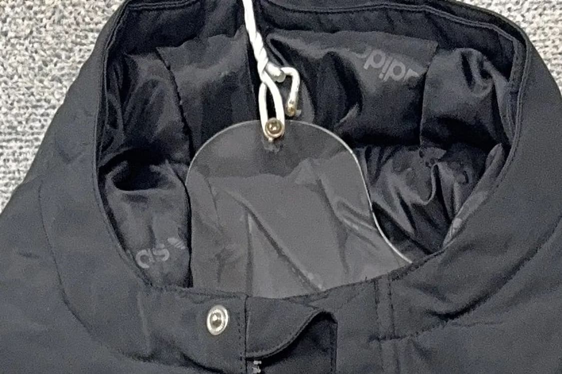 아디다스 그레이 불꽃 자수 로고 N3B 후드 점퍼 패딩 S 상품이미지5