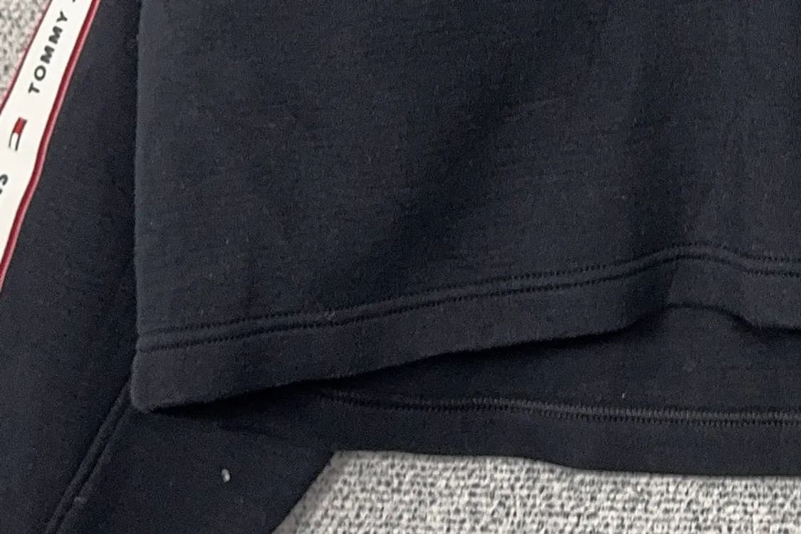 타미 진스 블랙 크롭 오버핏 후드티 S 상품이미지6
