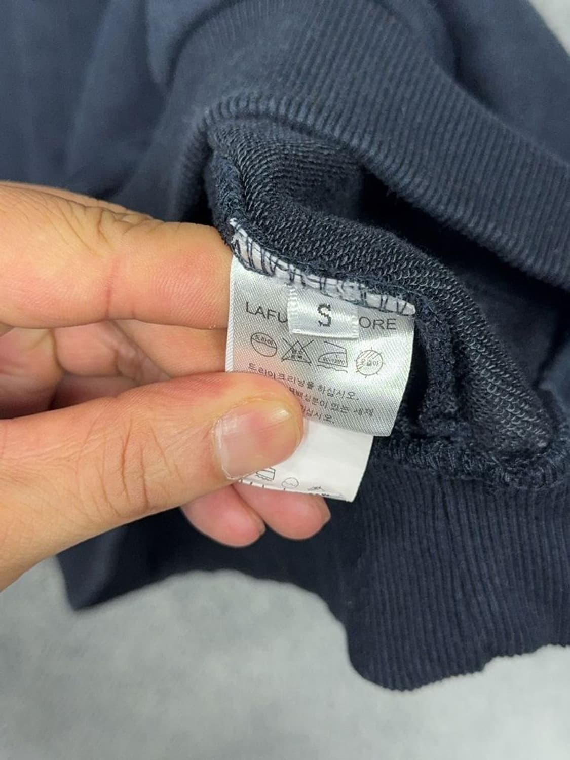 라퍼지스토어 네이비 럭비 카라 맨투맨 S 상품이미지8