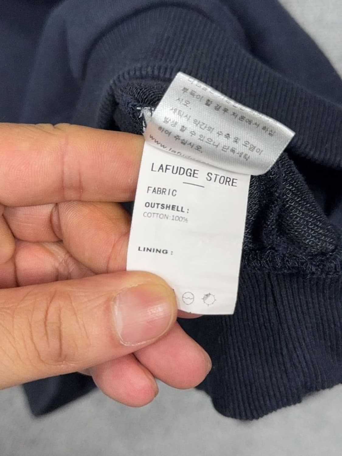 라퍼지스토어 네이비 럭비 카라 맨투맨 S 상품이미지9