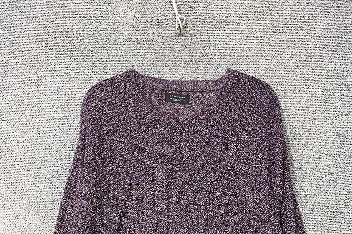 자라 맨 퍼플 남성 니트 EUR XL 상품이미지3