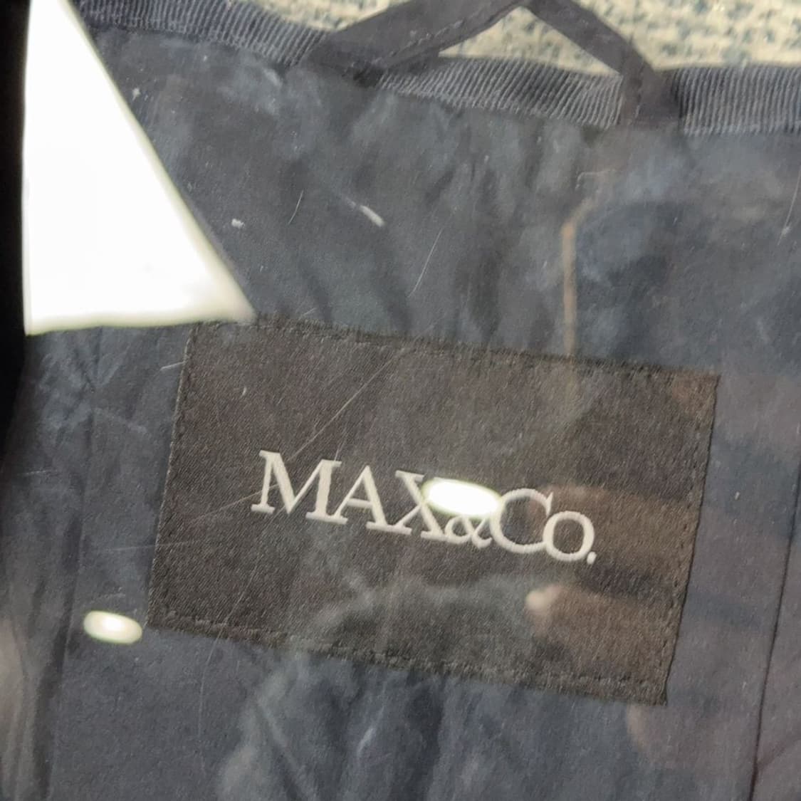 MAX&CO 네이비 허리 밴딩 후드 자켓 M 상품이미지5