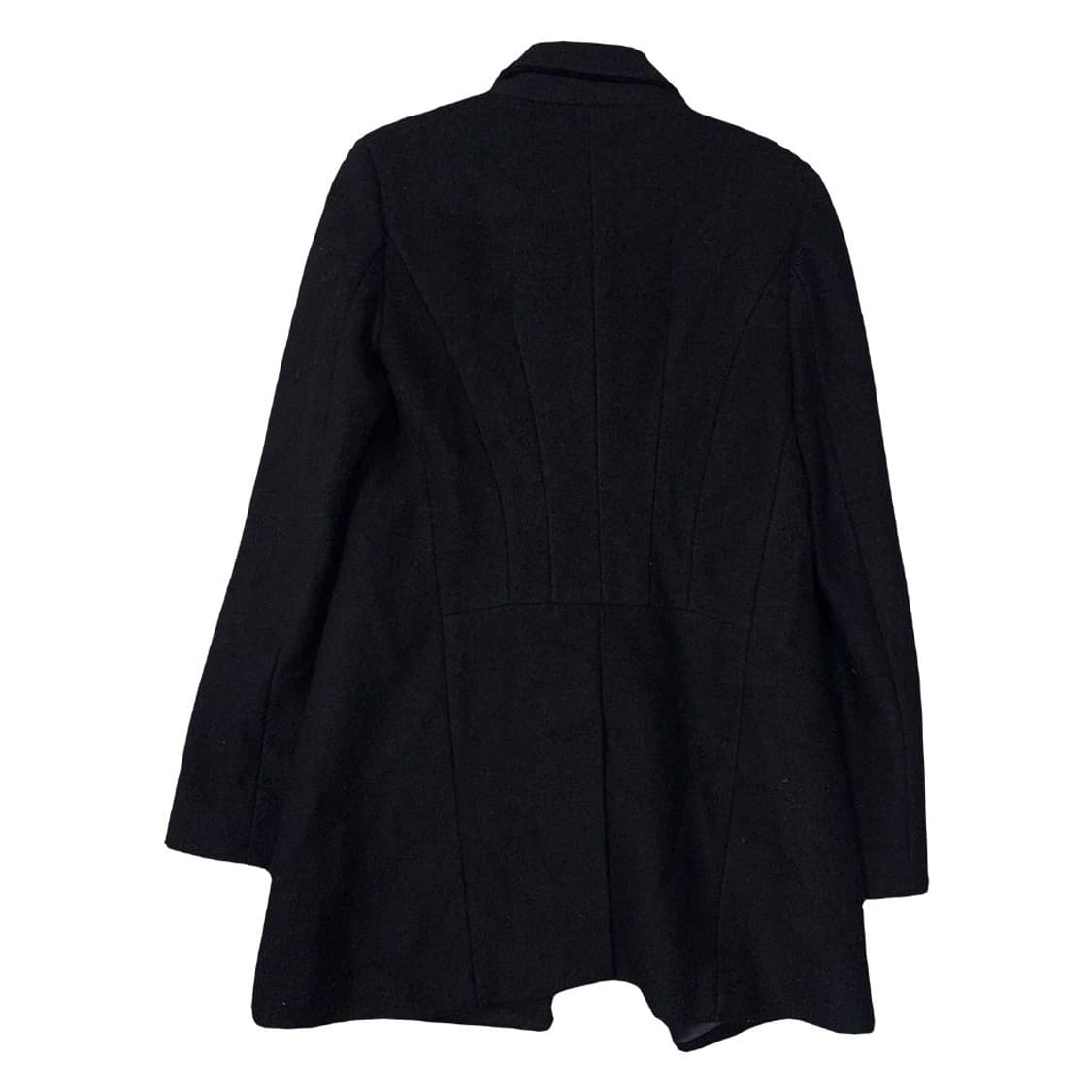 플라스틱아일랜드 블랙 버튼 울 코트 M 상품이미지2