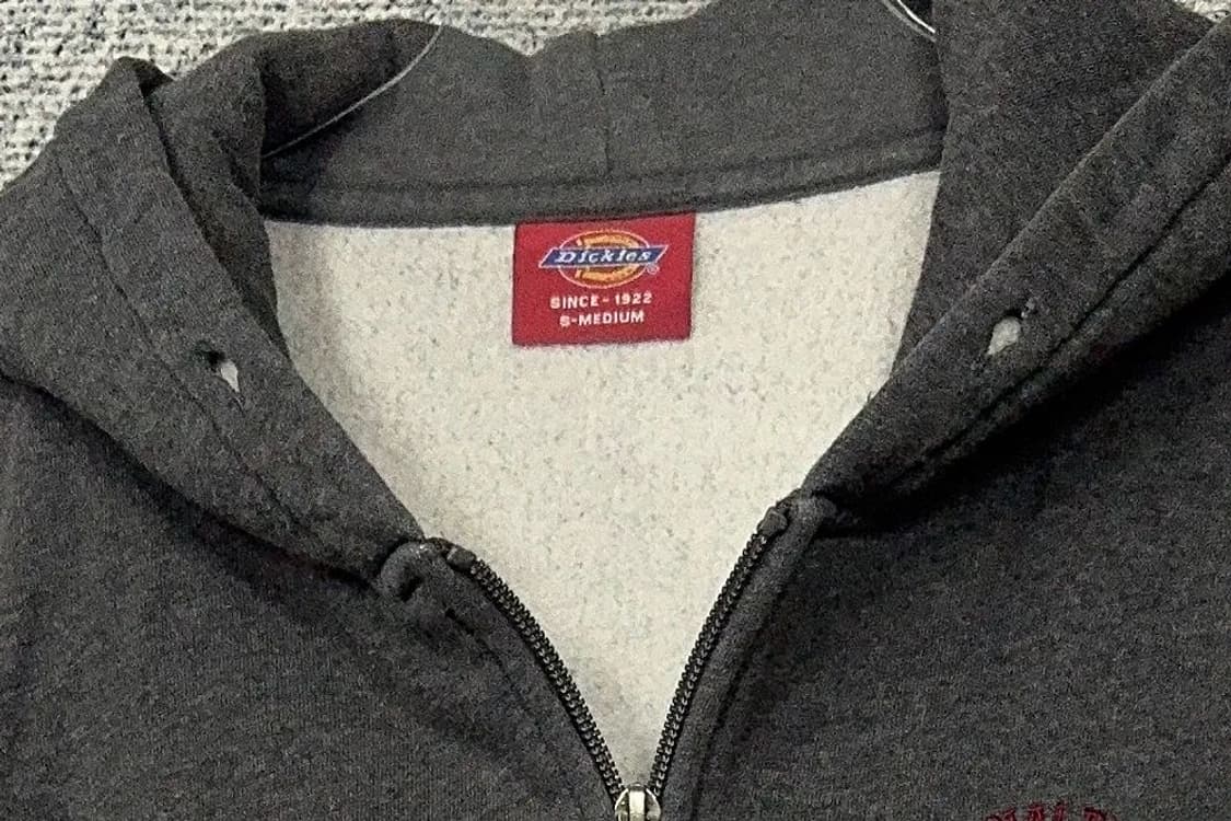 디키즈 그레이 로고 후드 집업 S-MEDIUM 상품이미지5