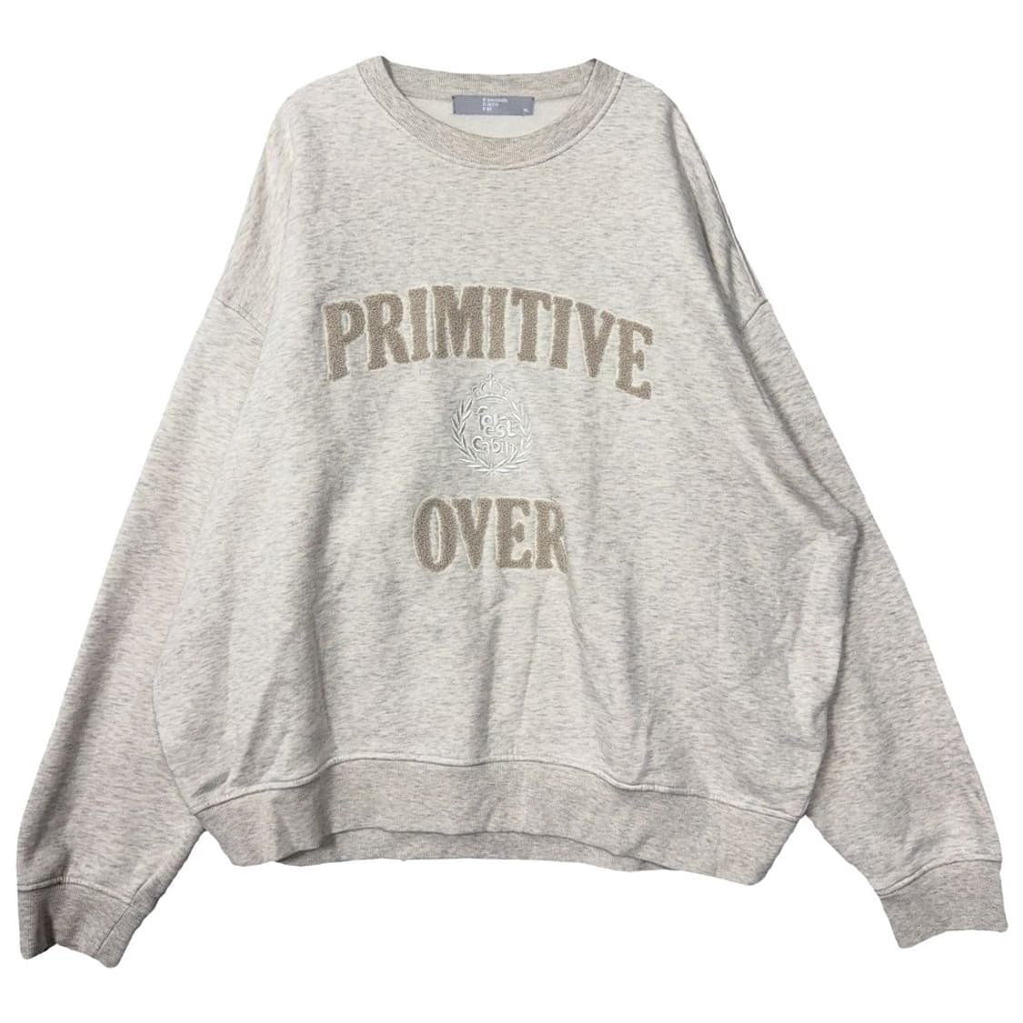 에잇세컨즈 프린팅 아이보리 베이지 맨투맨 XL 상품이미지1