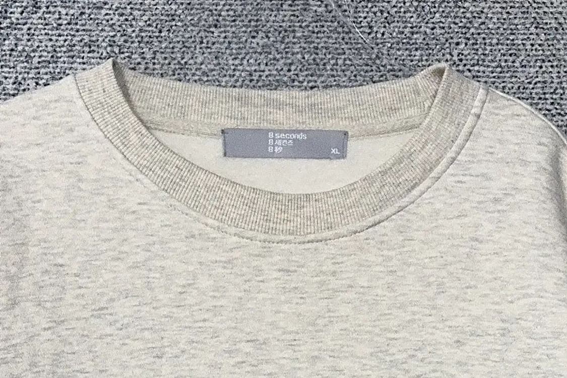 에잇세컨즈 프린팅 아이보리 베이지 맨투맨 XL 상품이미지5