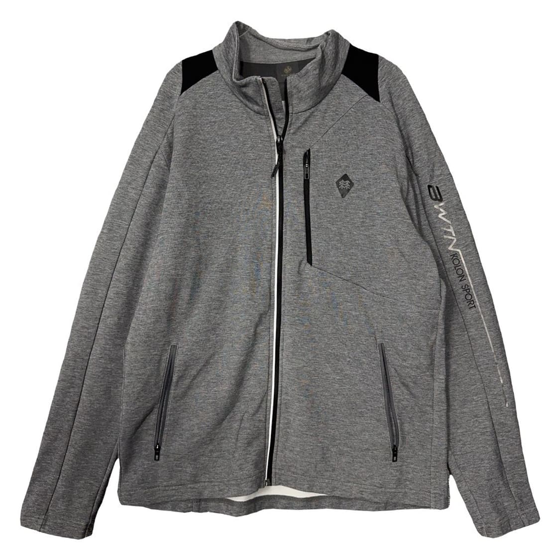 코오롱 그레이 로고 플리스 후리스집업 110 상품이미지1