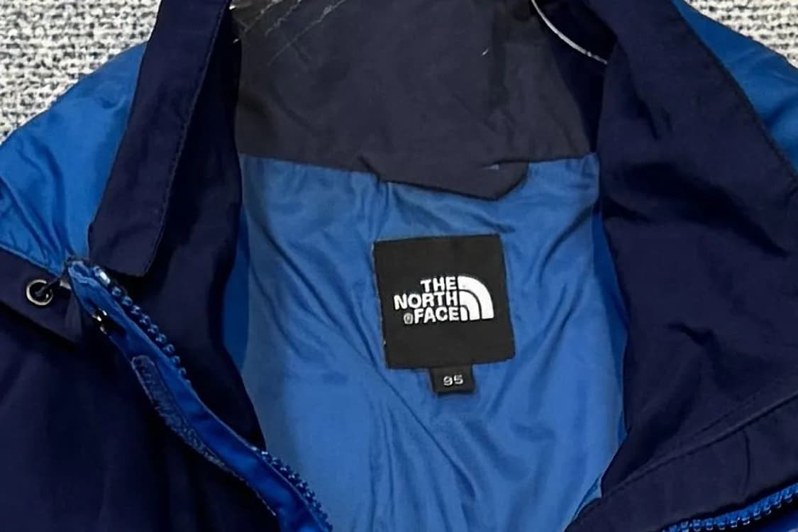 노스페이스 블루 로고 고프코어 빈티지 바람막이 윈드자켓 XL 상품이미지5