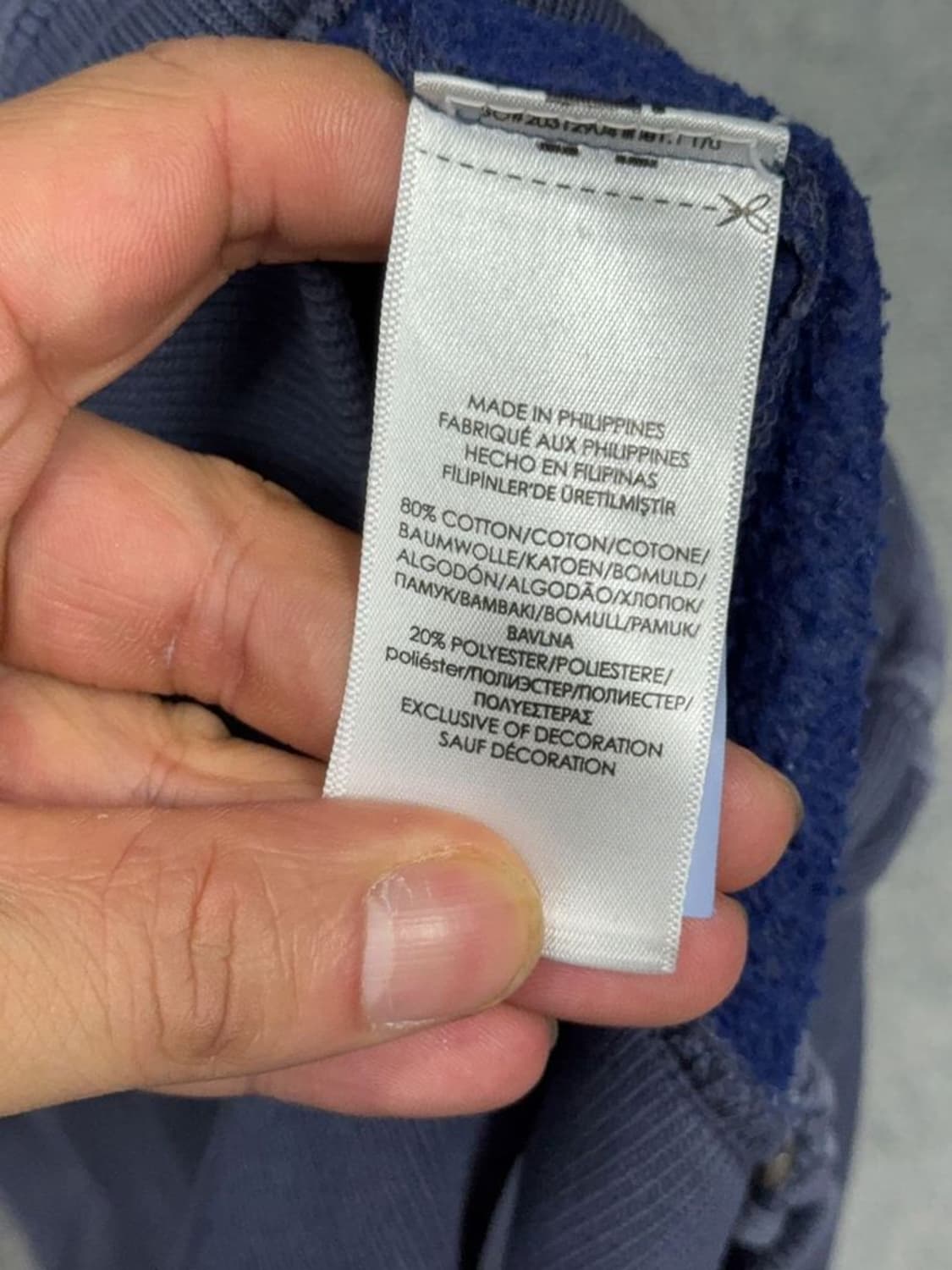 폴로 랄프로렌 네이비 로고 후드 집업 L 상품이미지9