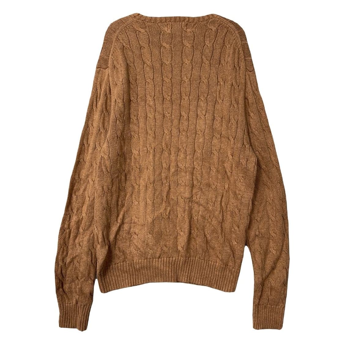 폴로 랄프로렌 꽈배기 로고 브라운 니트 L 상품이미지2