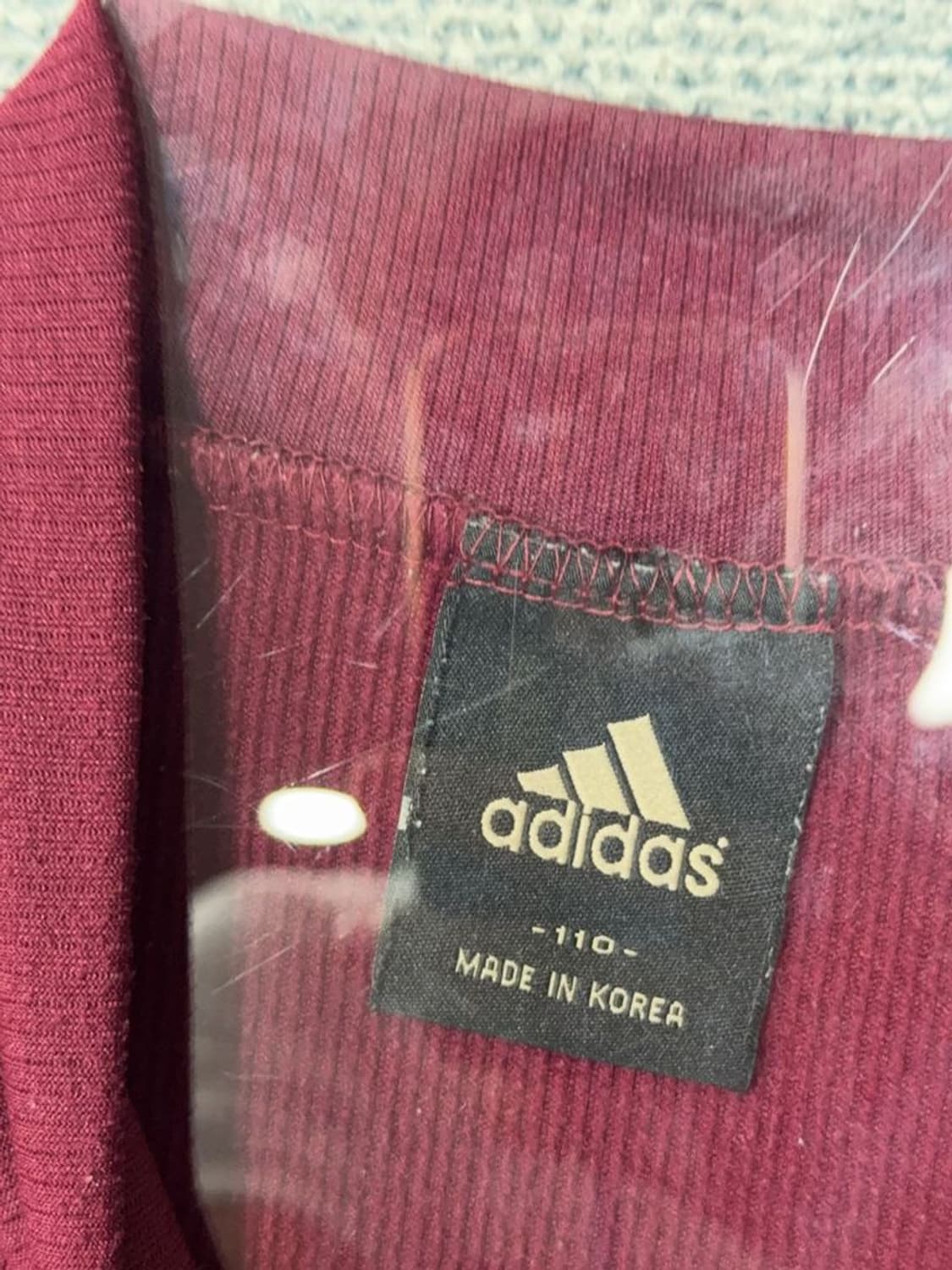 아디다스 버건디 로고 기능성 폴라 긴팔티 110 상품이미지7