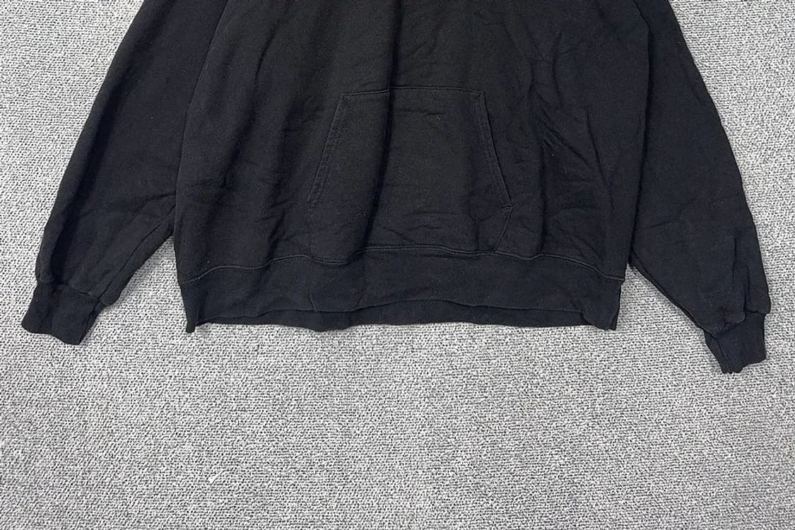트래셔 불꽃 프린팅 블랙 후드티 XL 상품이미지4