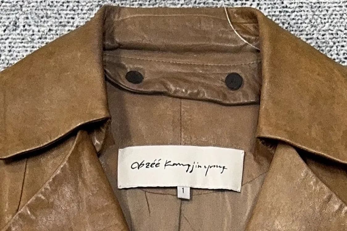 OBZEE KANG JIN YOUNG 카멜 양가죽 트렌치 코트 1 상품이미지6